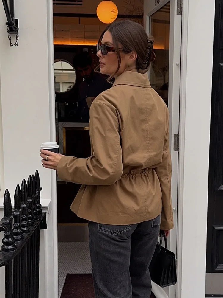 SOERA Minerva Lace Up Drawstring Jacket - Jackets - 1005009993477256-;Ao1773321573815620292 L