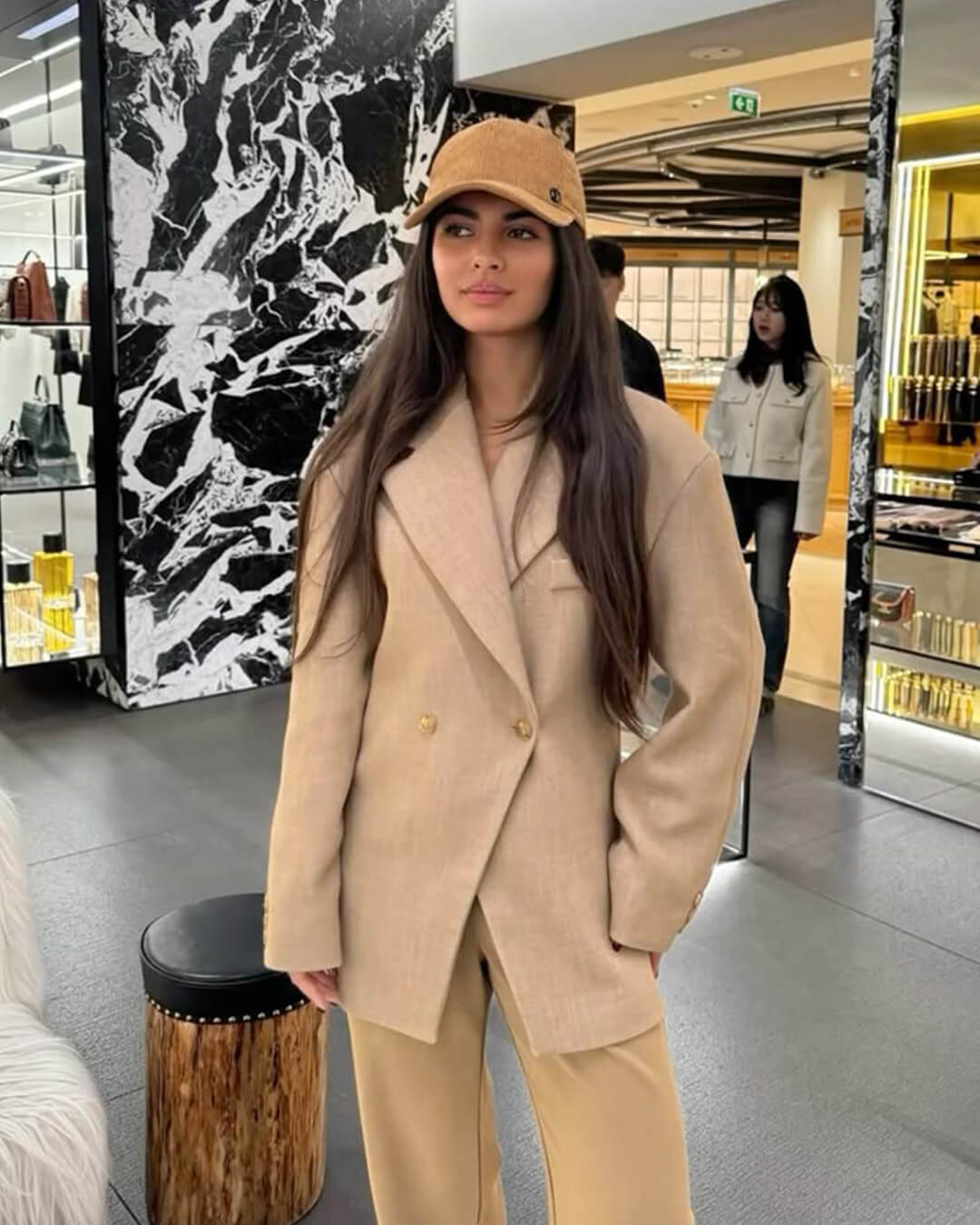 SOERA Myrna Notch Lapel Cinched Blazer - Jackets - FN1770276357224285055 Beige S