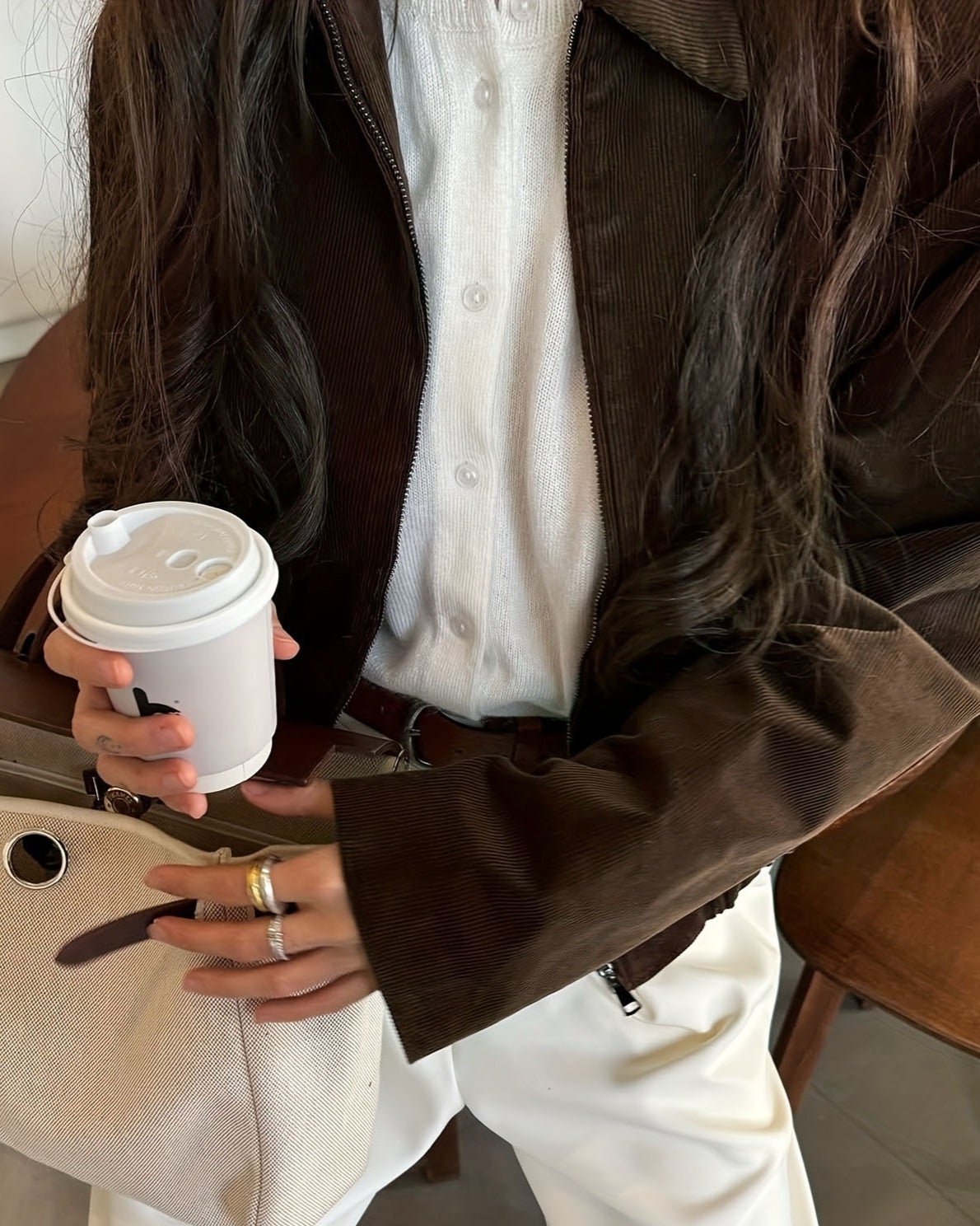 SOERA Nicole Corduroy Bomber Jacket - Jackets - SOERA-181059-COF-M-56995 Coffee Brown M