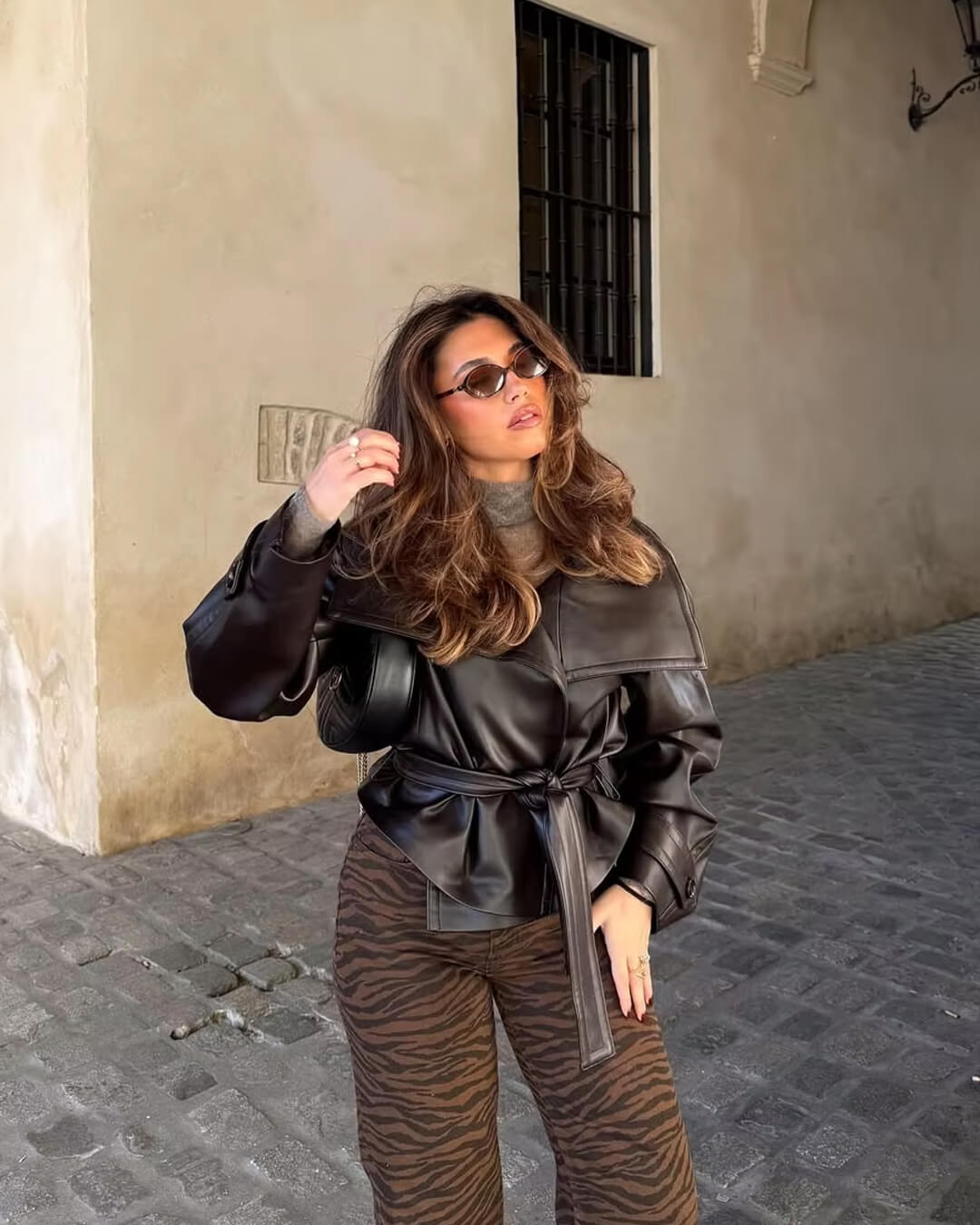 SOERA Nina Leather Jacket - Jackets - 3256809615561276-;jJ1756431173071818744 Dark Brown L