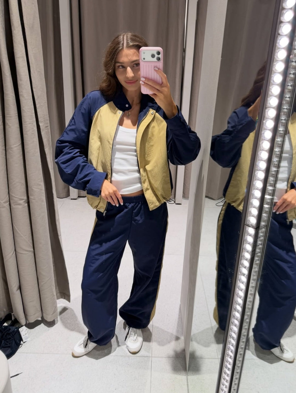 Survêtement patchwork nylon Helen