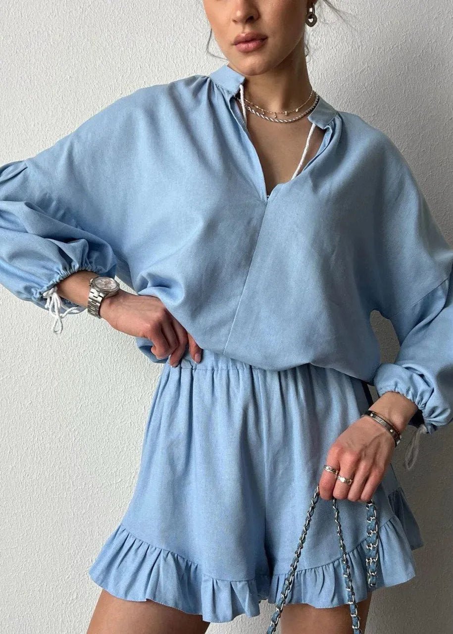 SOERA Celeste Azure Lounge Set - Matching Sets -  Blue S