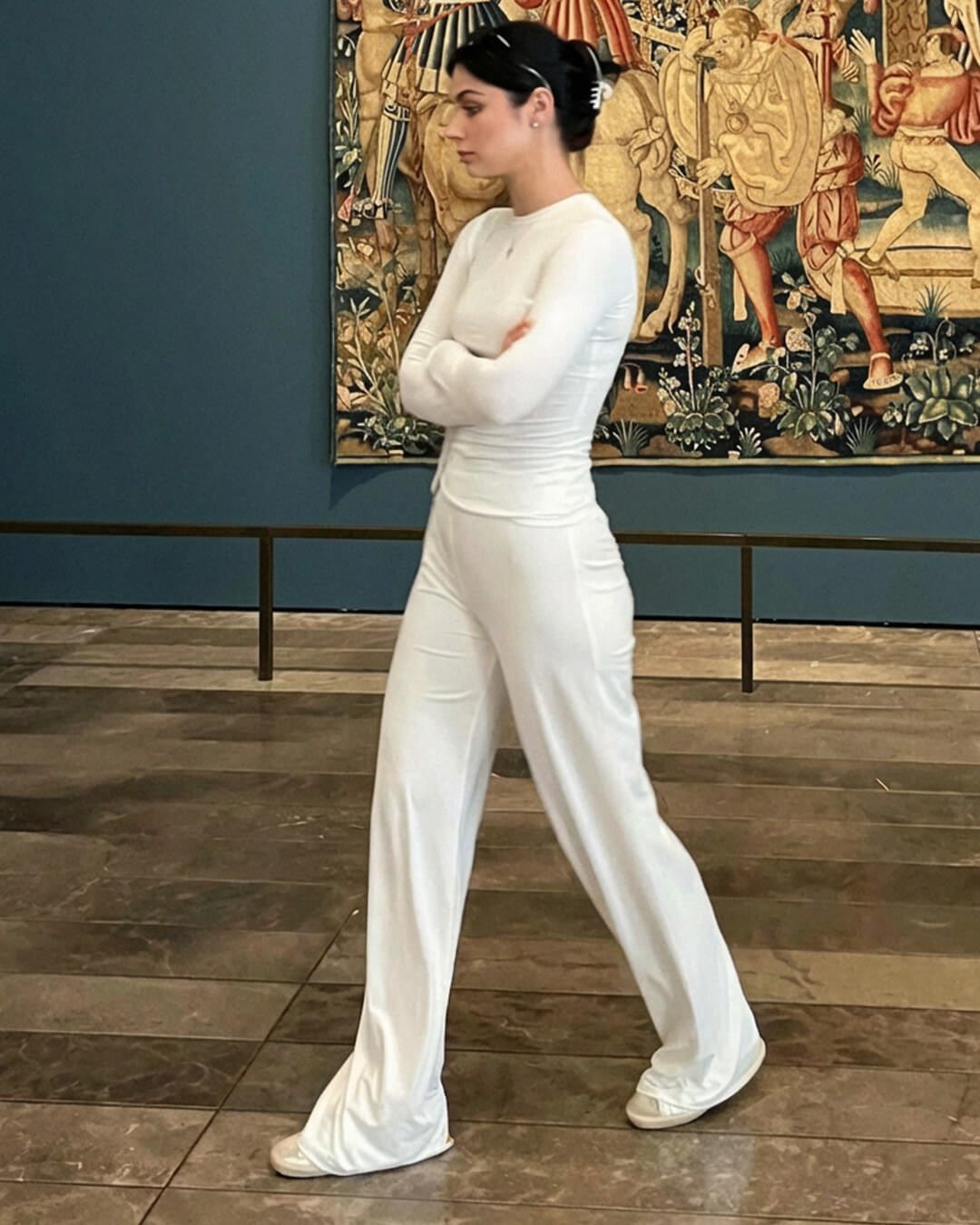 SOERA Meryll Long Sleeve Top and Wide Leg Trousers Set - Matching Sets - 1005007968374050-;oK1769414229221654968 White S