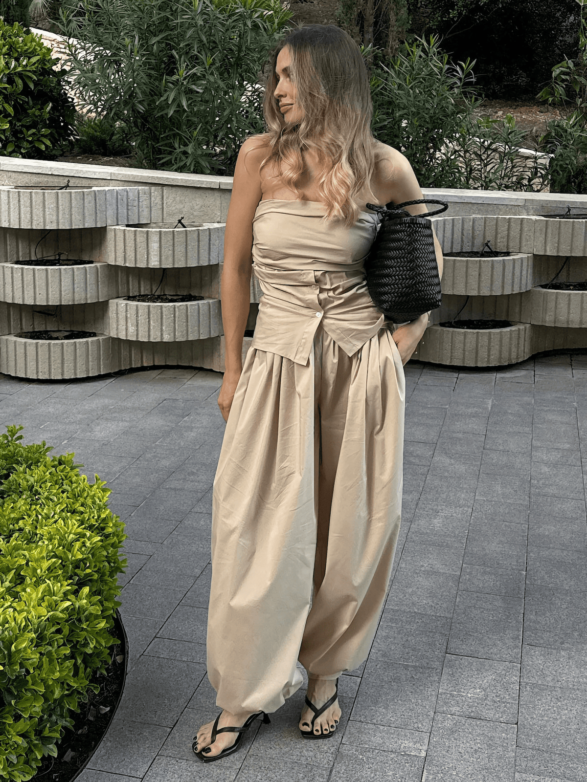 SOERA Kerry High-Waisted Balloon Pants - Pants - SOERA-730307-BEI-S-21251 Beige S