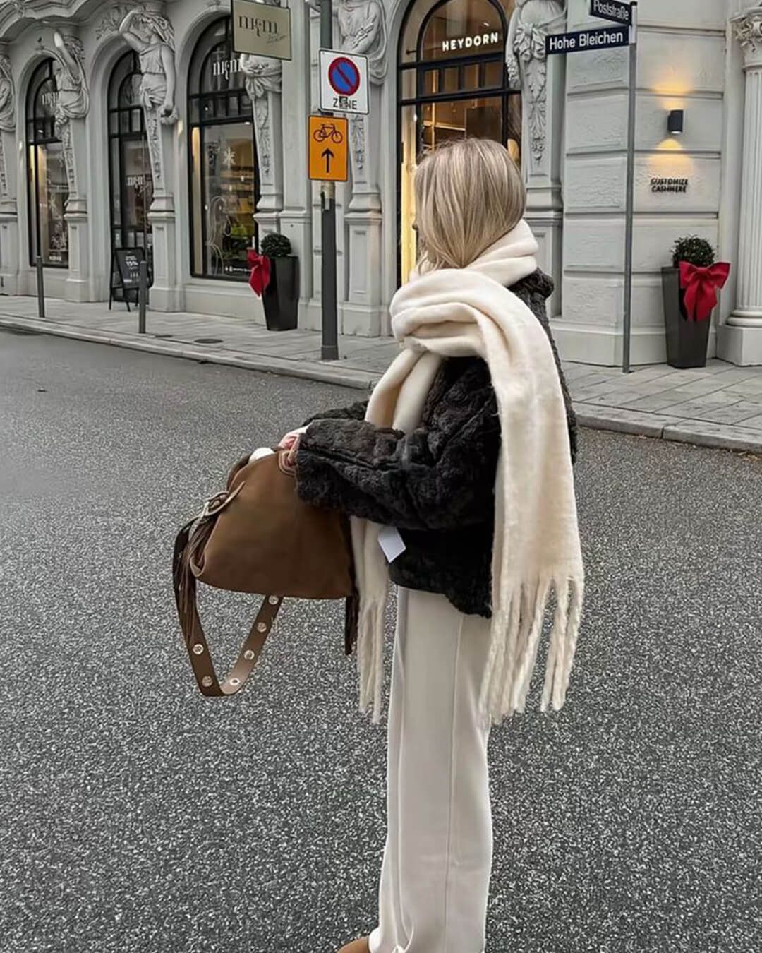 SOERA Tanya Tasseled Winter Scarf - Scarf - 1005009466241802-;DF1764703454510792497 Green