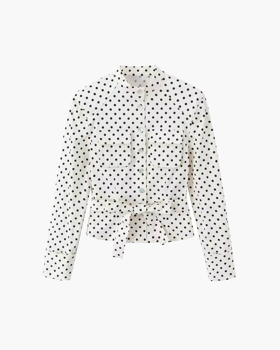 SOERA Jia Polka Dot High - Waist Trouser Set - Set -  Top S