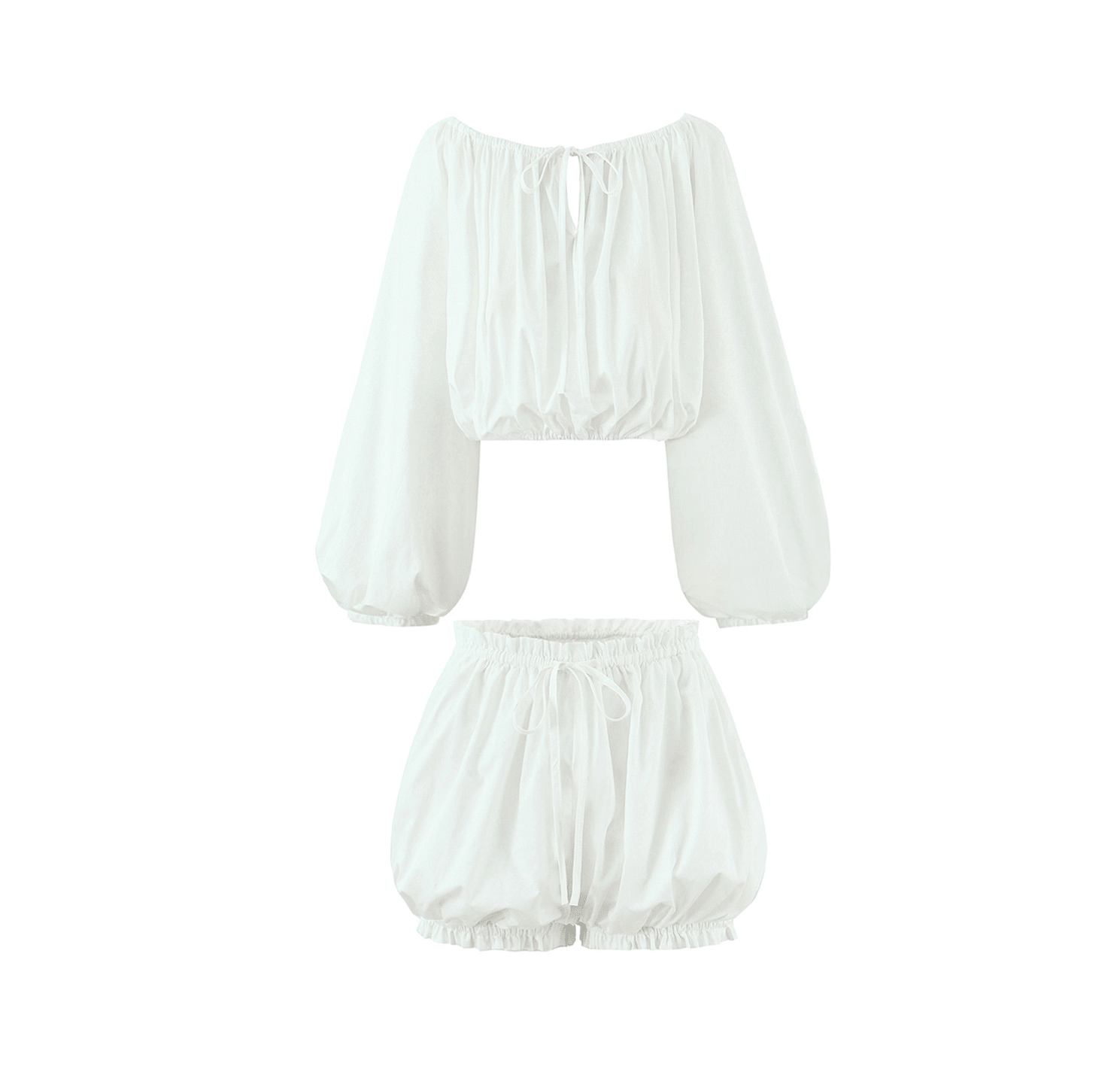 SOERA Zoe Off - the - shoulder & Shorts Set - Set -  White L