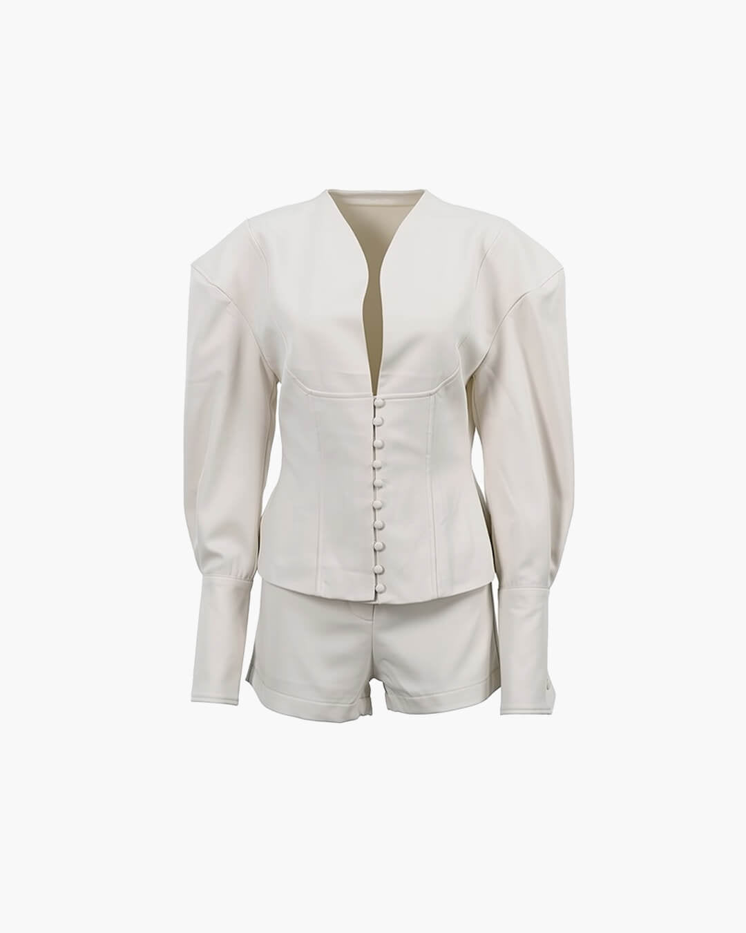 SOERA Angelica Cinched - Waist Blazer Shorts Set - Sets - 1005010386594833-;sx1768728336851565616 Top S