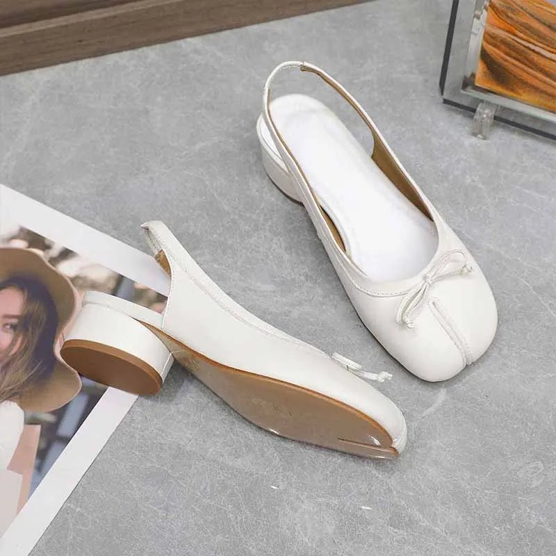SOERA Beatrice Split-Toe Ballet Mary Jane Heels - Shoes -  Black 35