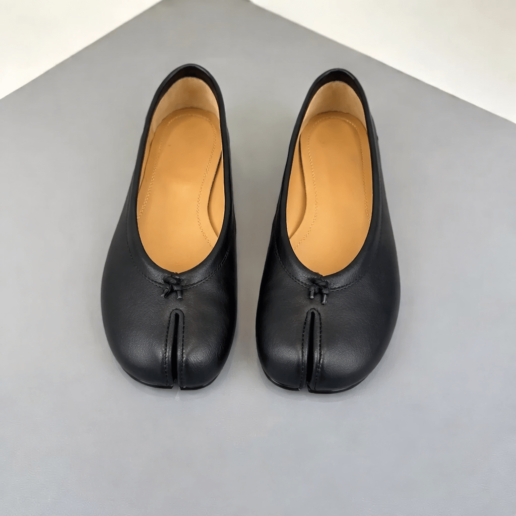 SOERA Bianca Split-Toe Leather Mules - Shoes -  Black 35