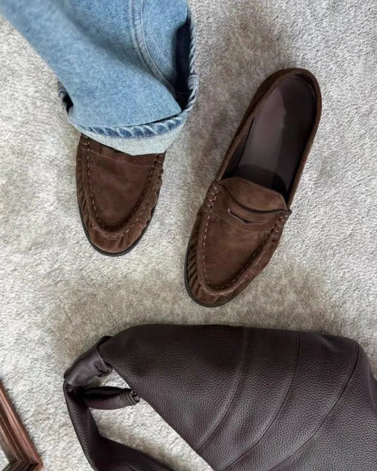 SOERA Fiona Faux Leather Slip - On Loafers - Shoes - 1005011685049685-;mw1775031591841783274 Brown 36