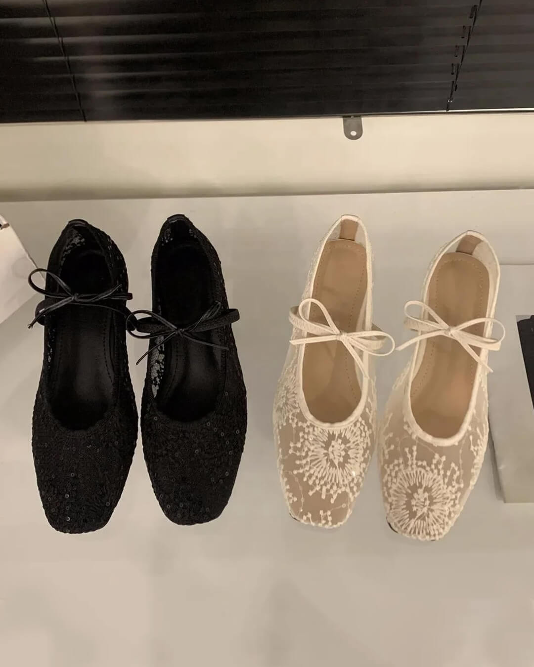 SOERA Joan Mesh Ballet Flats - Shoes - 1005009534032212-;hh1769140532782533898 White 36