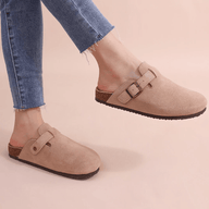 Sandali sabot Minerva con fibbia regolabile