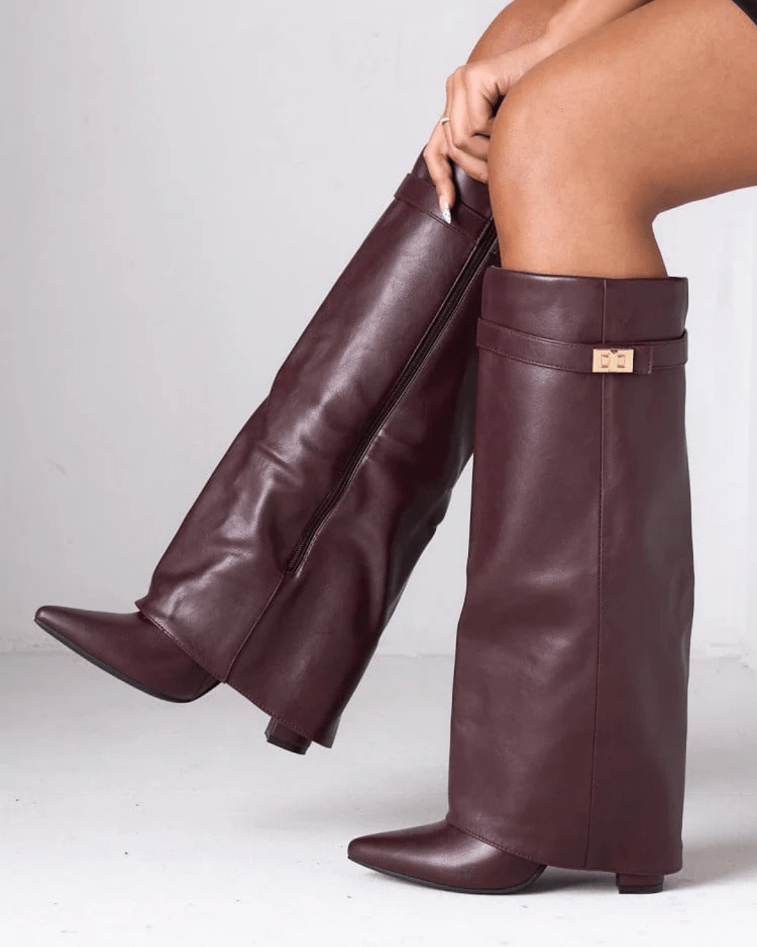 SOERA Monica Leather High Boots - Shoes -  Burgundy Leather 42