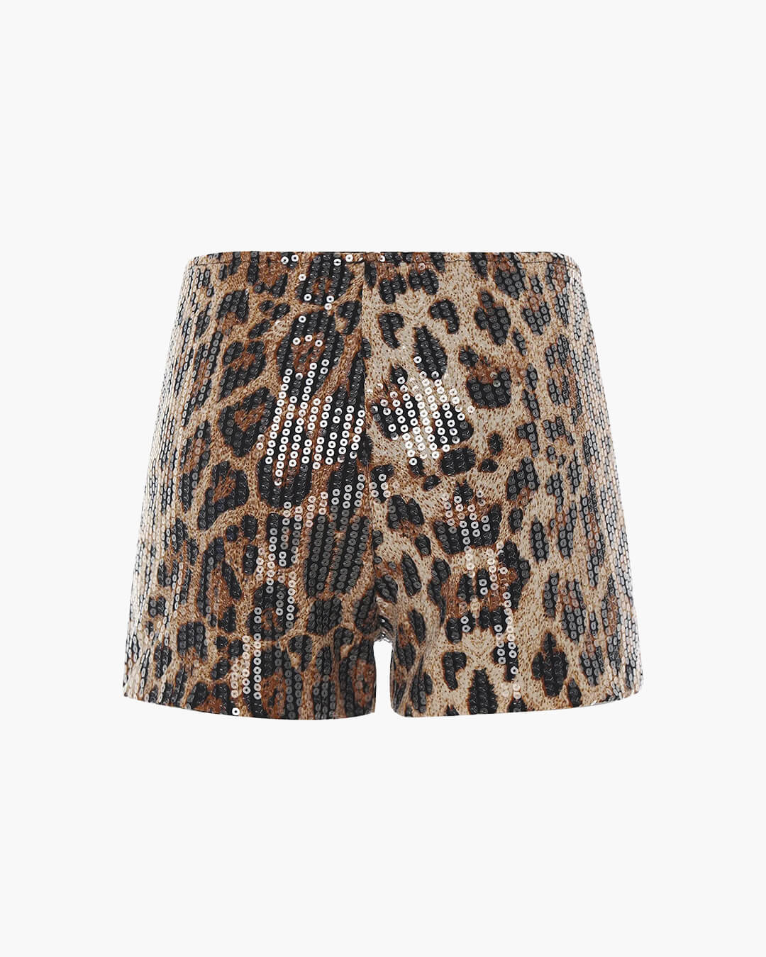SOERA Quennie Leopard Sequin Shorts - Shorts - Rn1774004001186973616 Gray M
