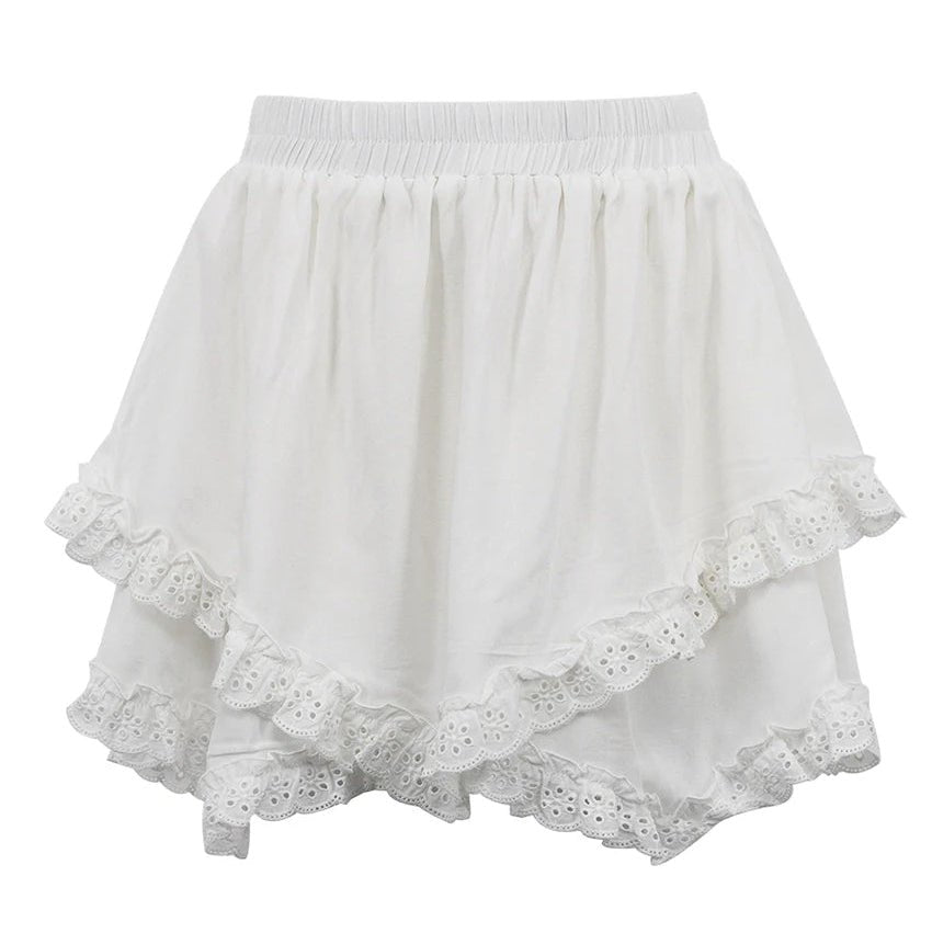 SOERA Kyrie Ruffled Trim Layered Mini Skirt - Skirts - 1005007225143184-;qD1771582048699056069 M