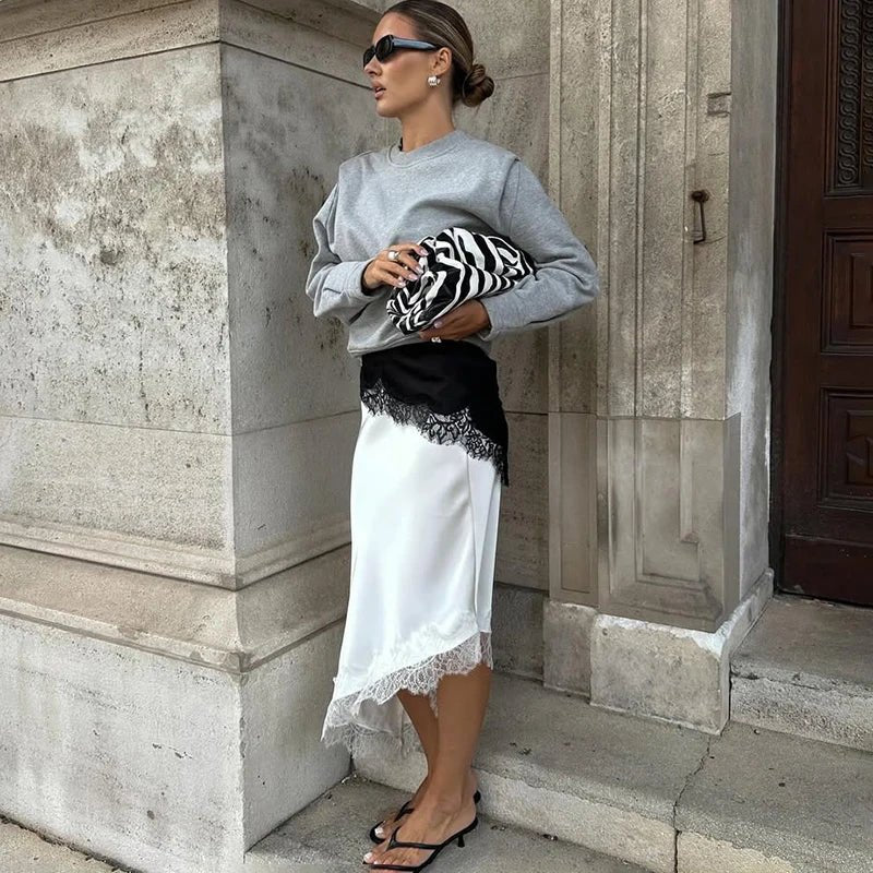 SOERA Leslie Asymmetric Midi Skirt - Skirts - 1005010028276612-;tH1771839651349505500 S