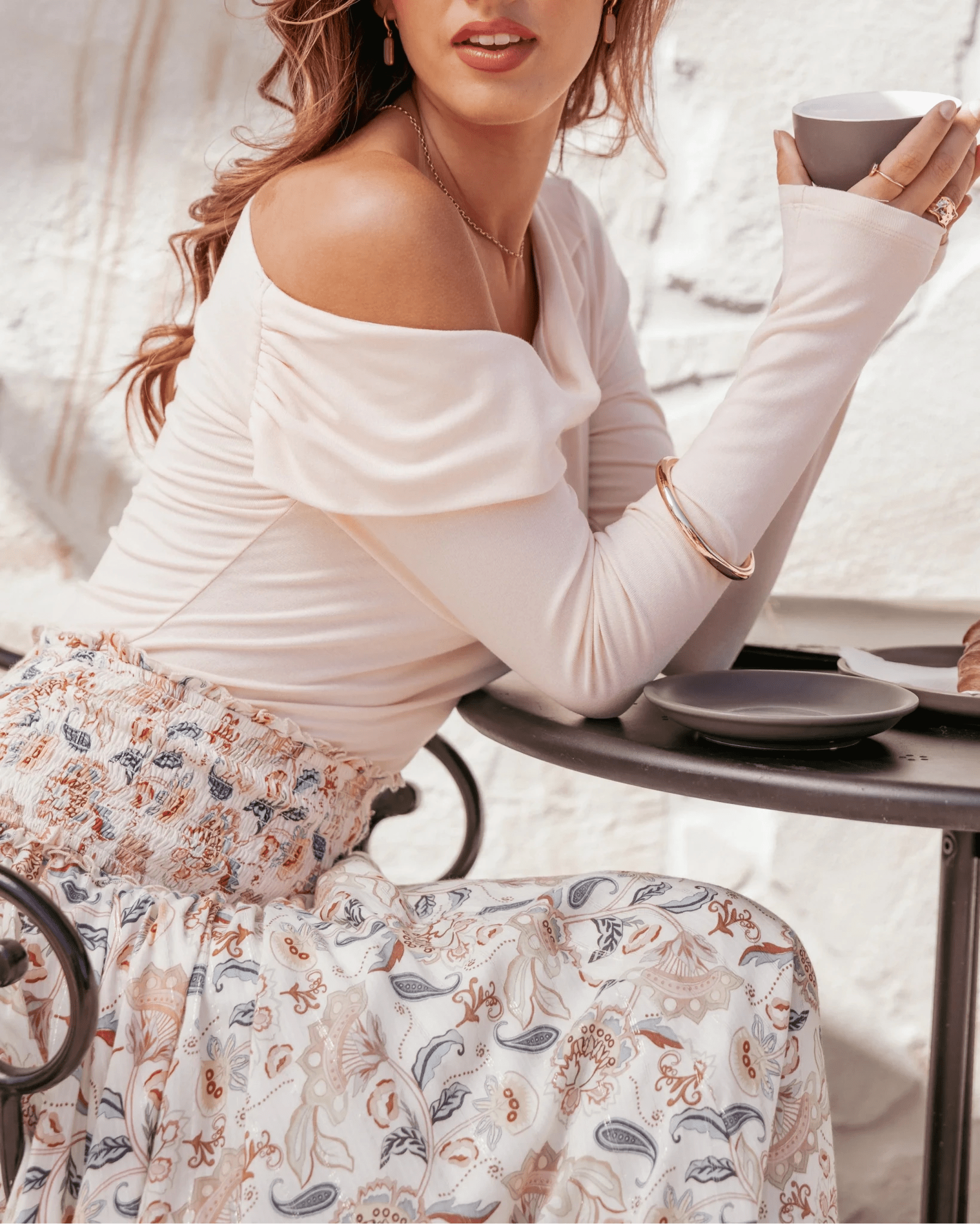 SOERA Glenda Asymmetrical Off Shoulder Top - Tops - 3256810007945281-;cz1763778893778205463 White S