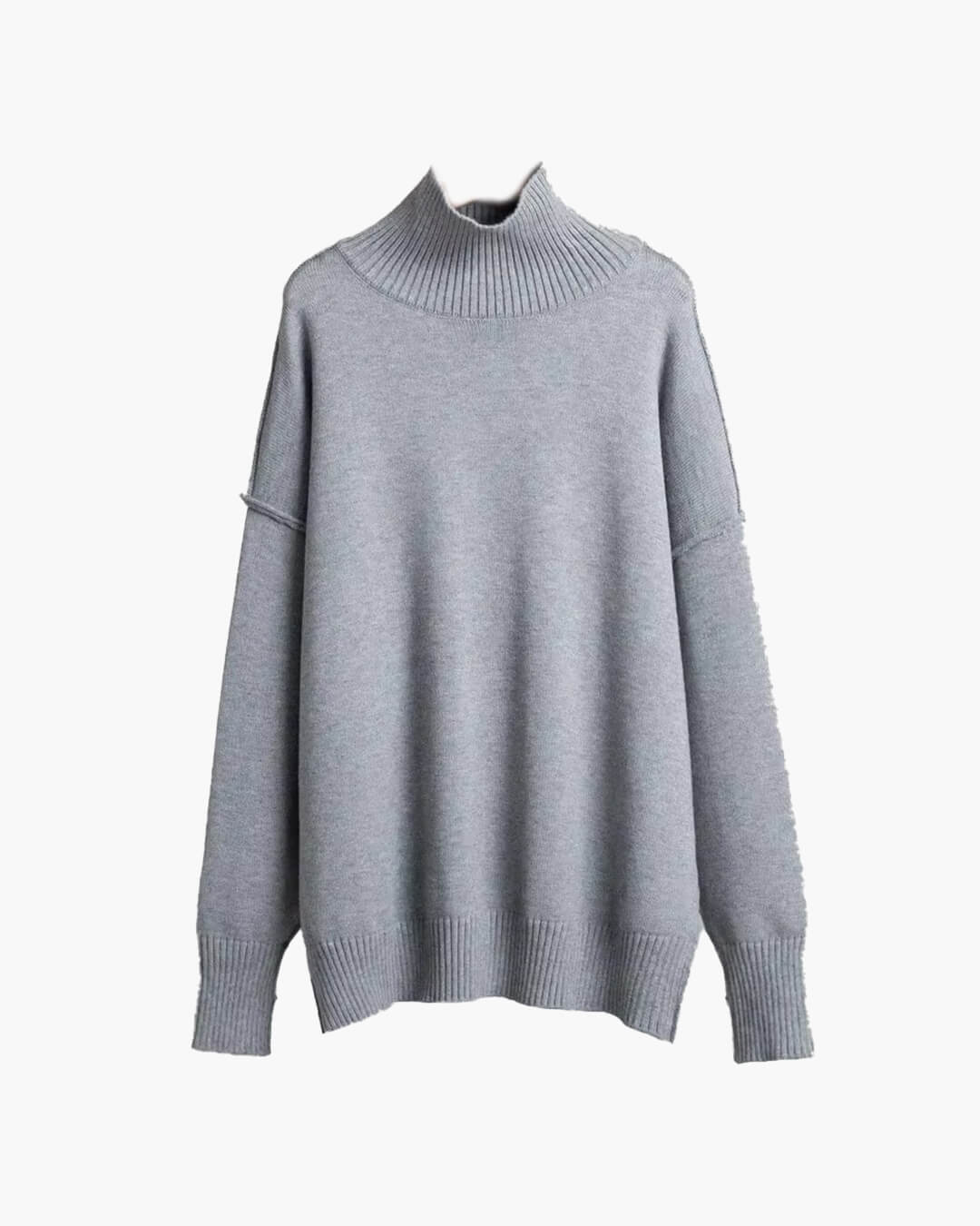 SOERA Katie Turtleneck Knit Sweater - Tops - 1005007526537365-;be1763050844740489484 Dark Gray M