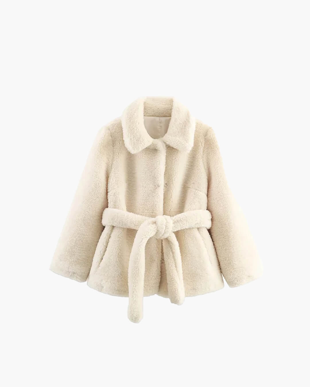 SOERA Isabelle Belted Faux Fur Coat - Women’s Coats & Jackets - 3256810138255070-;Ht1763778893337955563 Beige S