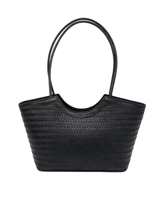 Borsa Rica intrecciata in finta similpelle